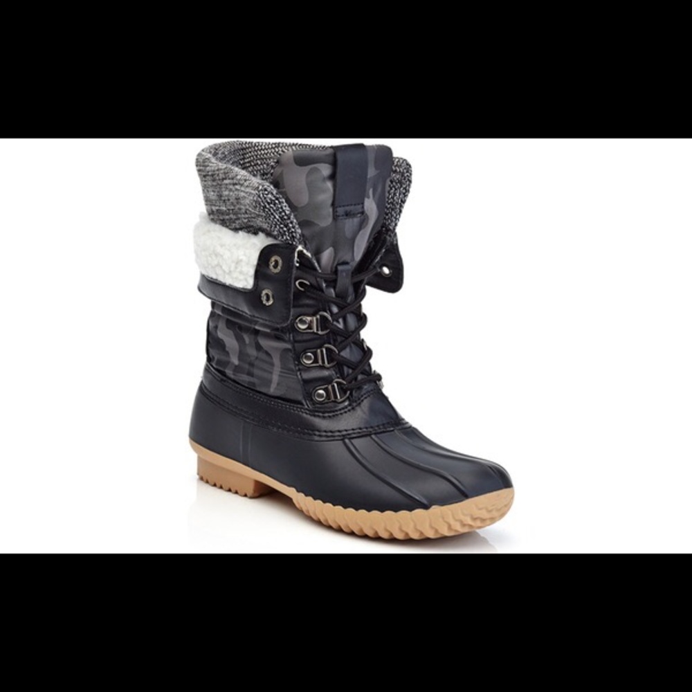 Waterproof adjustable duck boots